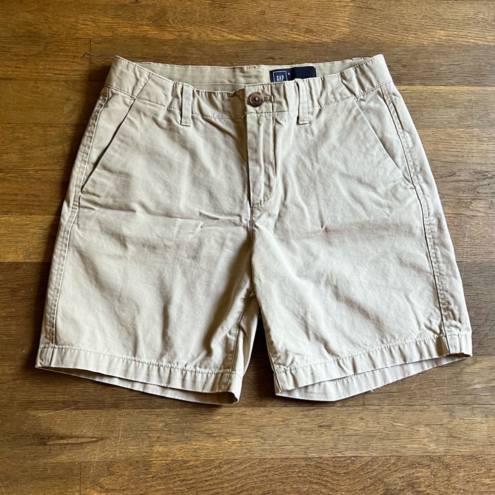 GAP Women's Tan Cotton Bermuda Shorts